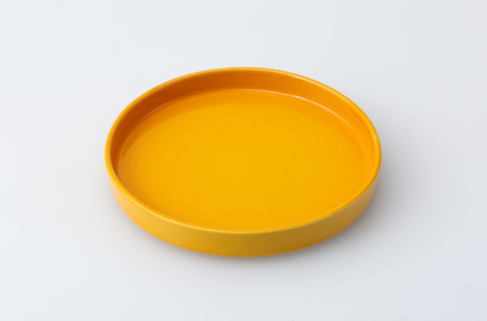 冷静と情熱 プレート（大）オレンジ | 波佐見焼のOEM オンライン