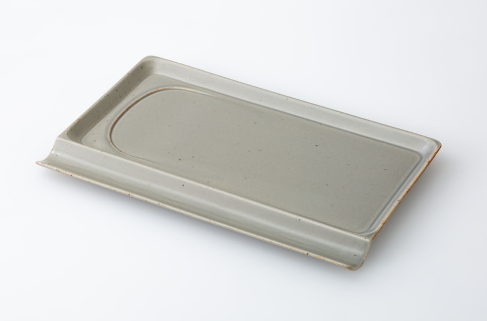 重宝皿ロング アースグレー | 波佐見焼のOEM オンラインショップ