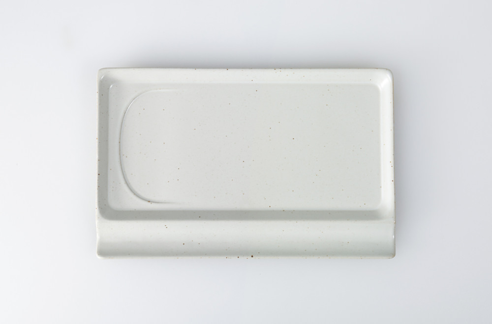 焼き締め　板皿　未使用 重宝皿ロング アースホワイト | 波佐見焼のOEM オンラインショップ