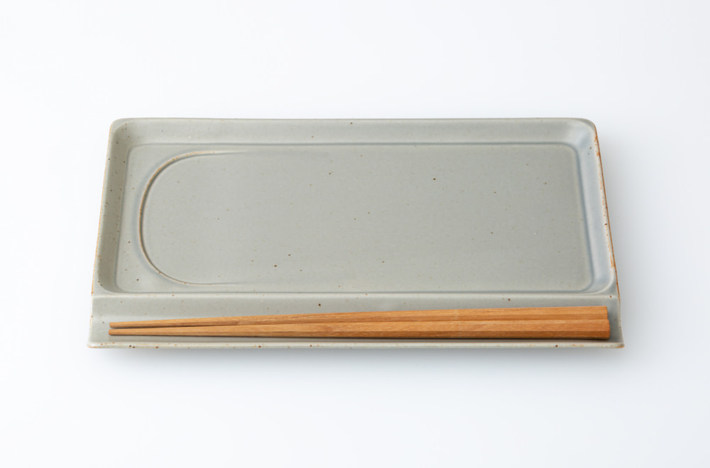 重宝皿ロング アースグレー | 波佐見焼のOEM オンラインショップ