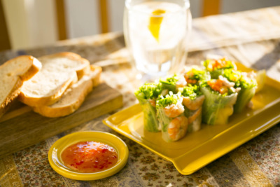 重宝皿ロング_イエロー_生春巻き