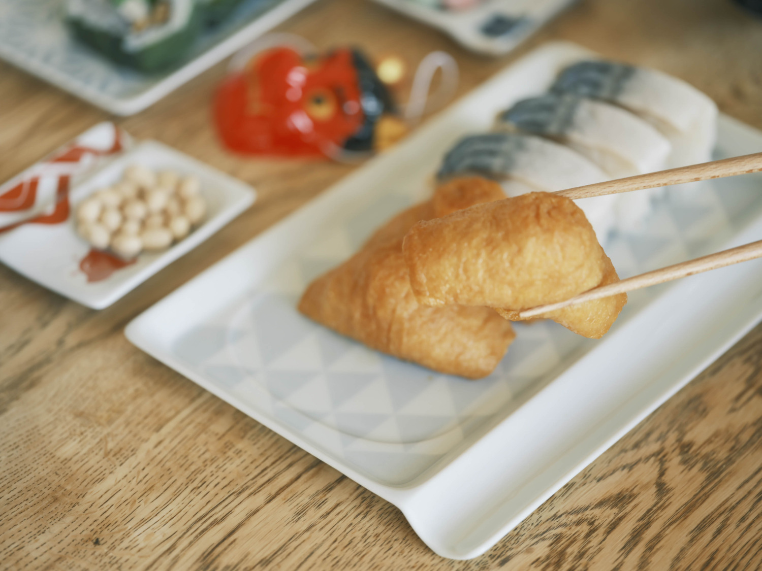 重宝皿ロング_縁起_寿司