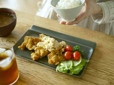 重宝皿ロング_アースカーキ_チキン南蛮